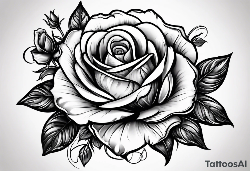 roses dates tattoo idea