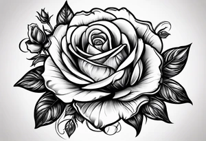 roses dates tattoo idea