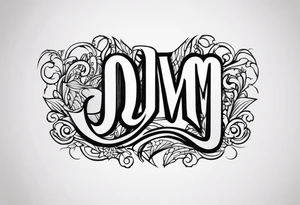Initials JDM , JNM , JAG tattoo idea