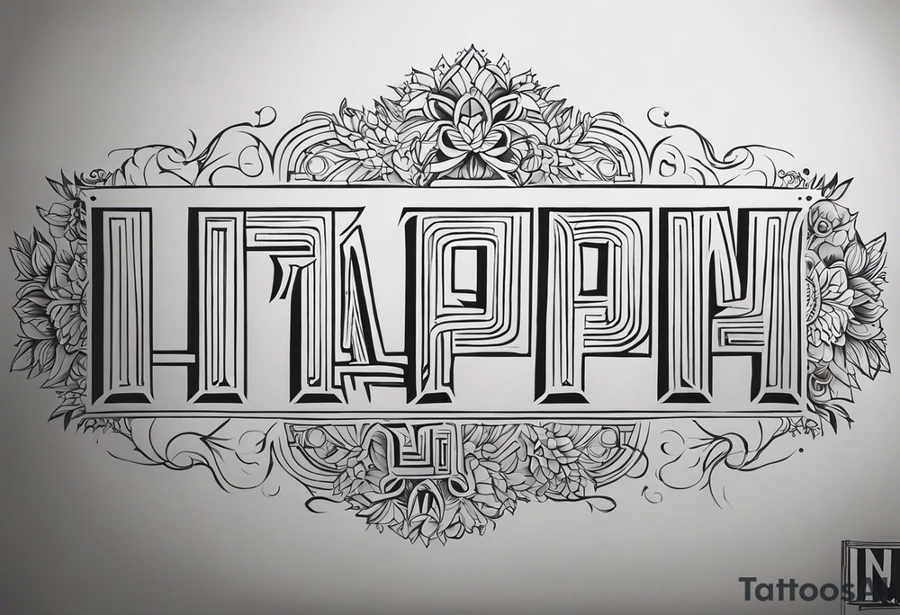 Надпись красивым шрифтом «INAYA» эстетично, тонко с рыбой tattoo idea