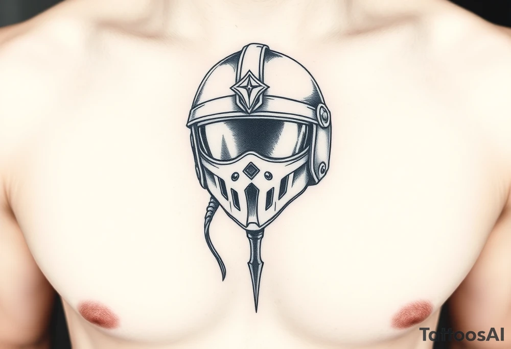 helmet tattoo idea