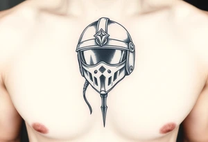helmet tattoo idea