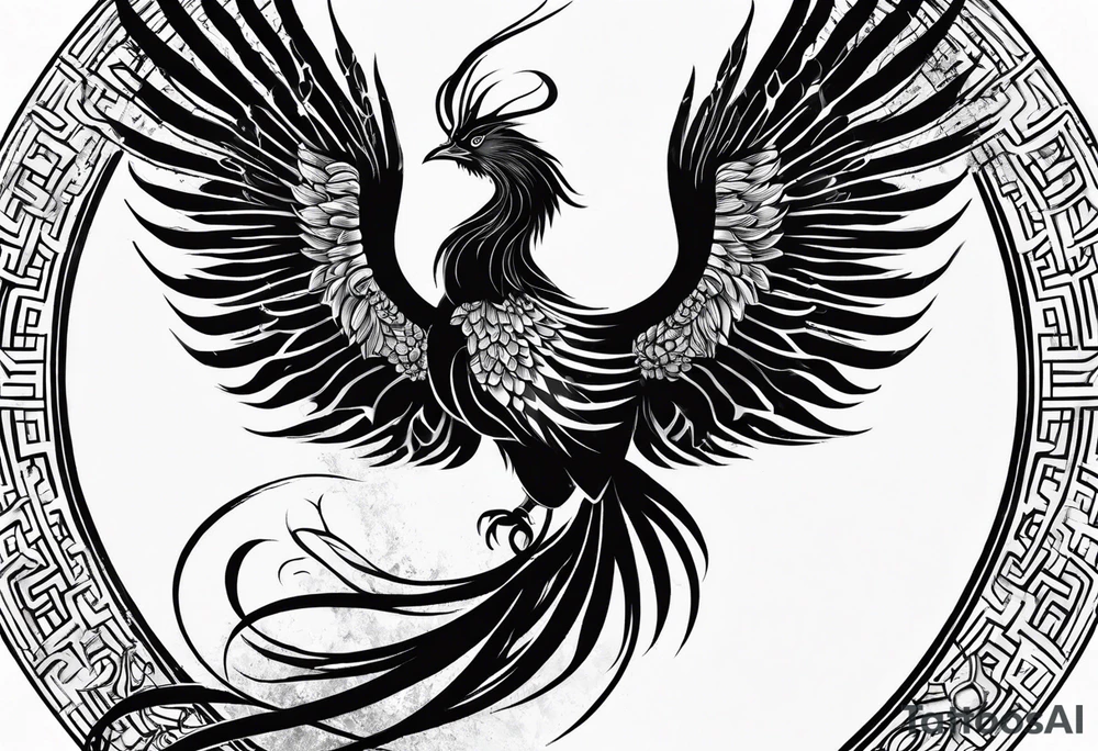 phoenix inside enso tattoo idea
