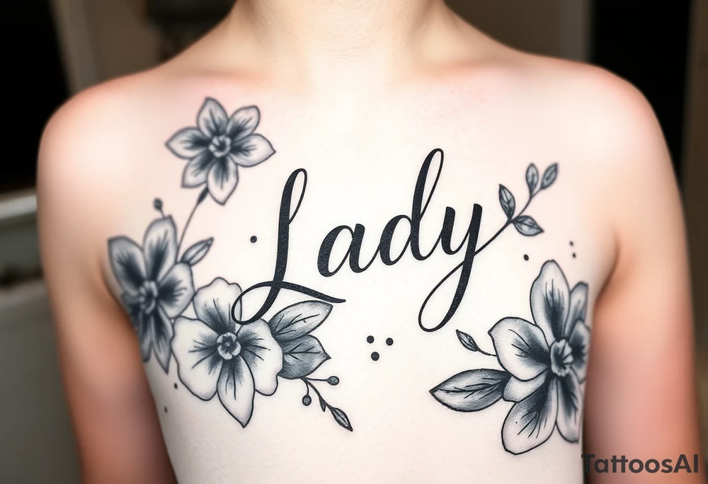 Create a tattoo for my mom who passed away from cancer in October 2024. I always called her ‘Lady’ She loved salsa music and dancing. Her name was Yvette. tattoo idea