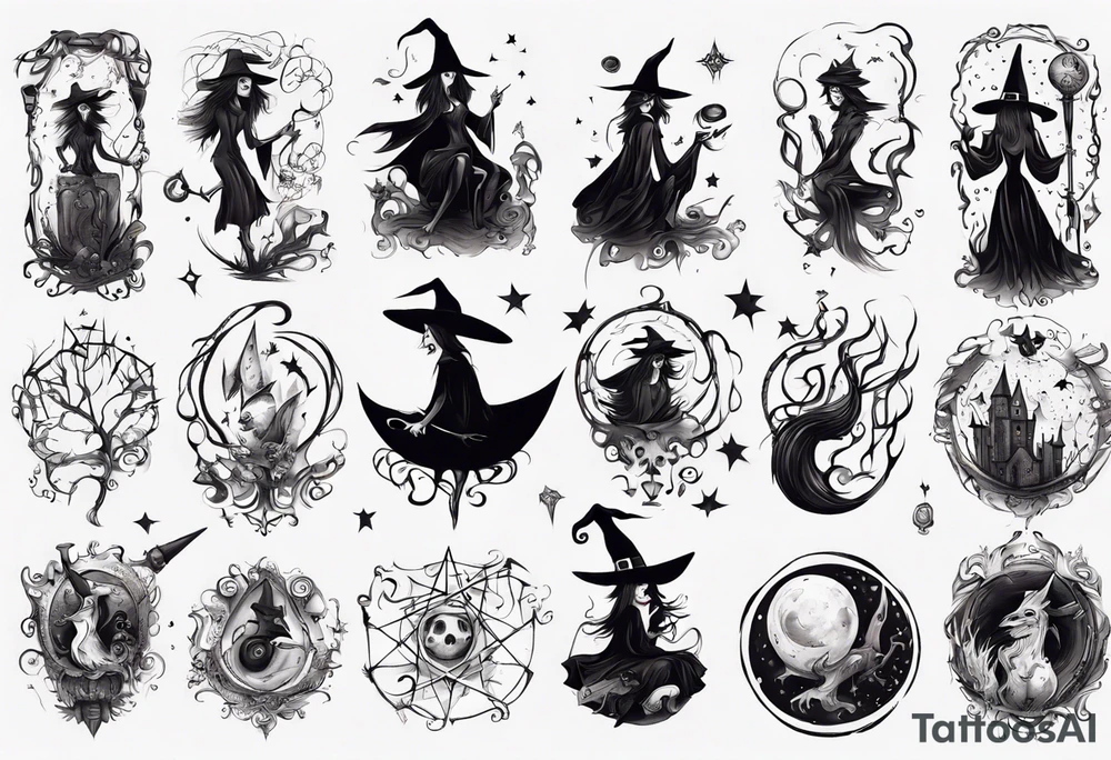 witch tattoo idea
