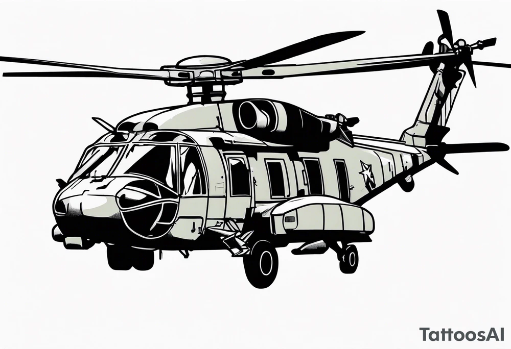 blackhawk helicopter tattoo idea