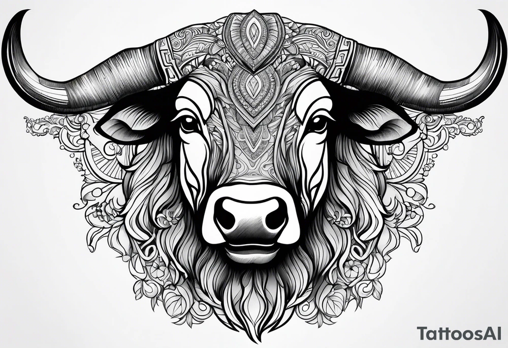 Brahma bull tattoo idea