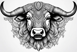 Brahma bull tattoo idea