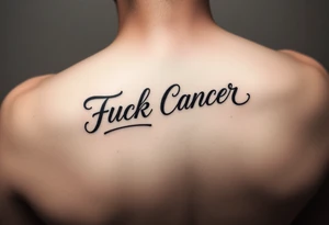 Fuck
Cancer cursive writing tattoo idea