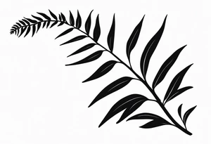 Fern, kowhai tattoo idea