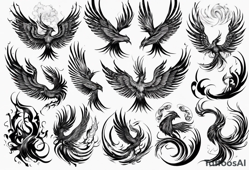 Phoenix tattoo idea