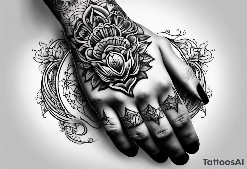 Strength royalty hand tattoo tattoo idea