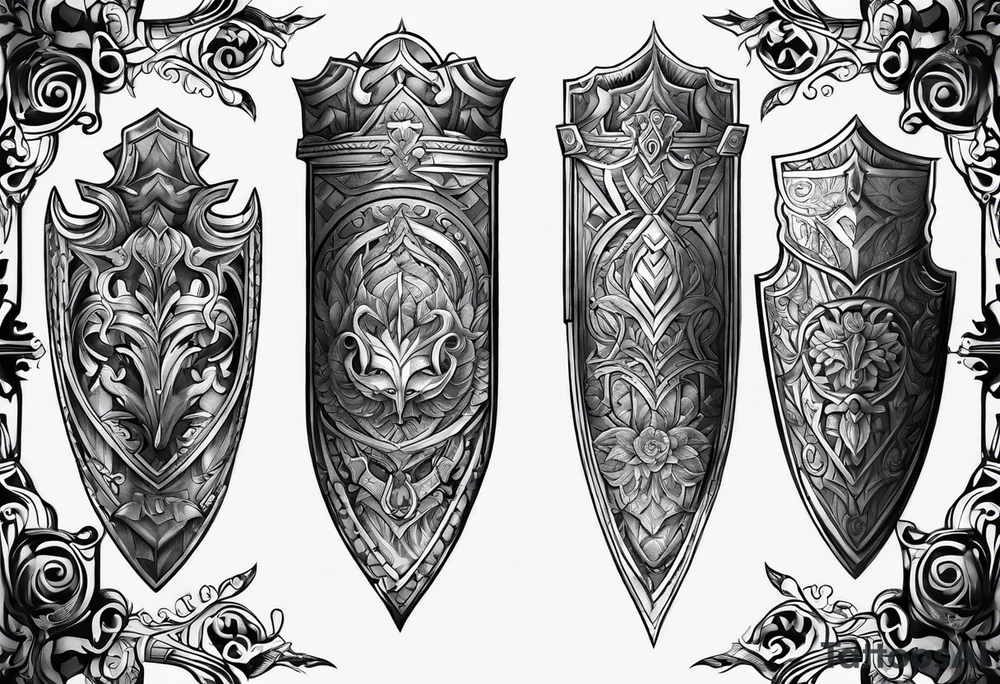 greaves armor tattoo idea