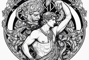 perseus holding medusas head tattoo idea