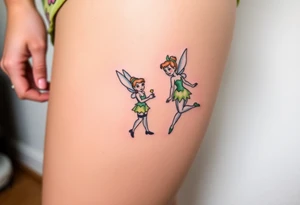 Peter pan, Tinker Bell and Wendy tattoo idea
