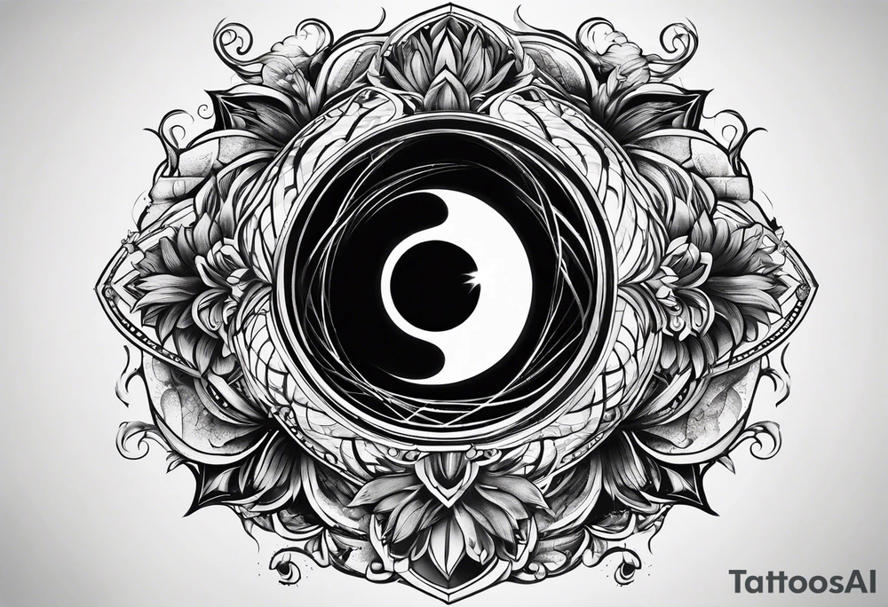 A black hole tattoo idea