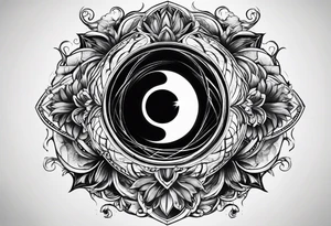 A black hole tattoo idea