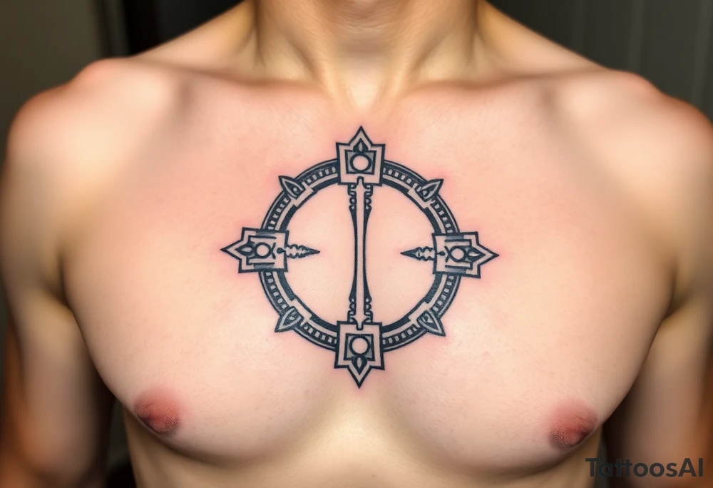 Roman key tattoo idea