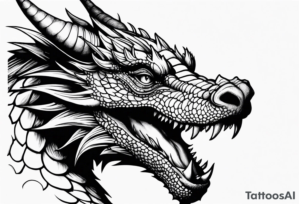 Small dragon tattoo idea