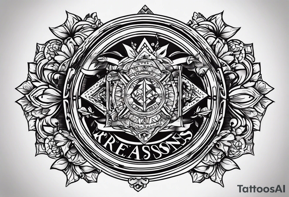 I want a tattoo that says “reasons to live, give reasons to die” tattoo idea