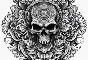 Creature from hell tattoo idea