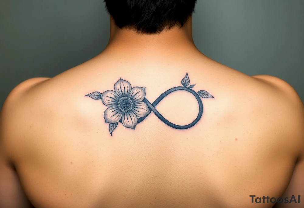 January December July birthday flower infinity sign jayden maya inside infinity sign tattoo idea