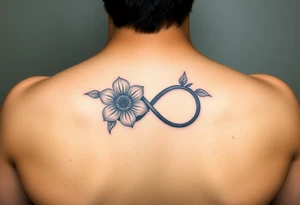 January December July birthday flower infinity sign jayden maya inside infinity sign tattoo idea