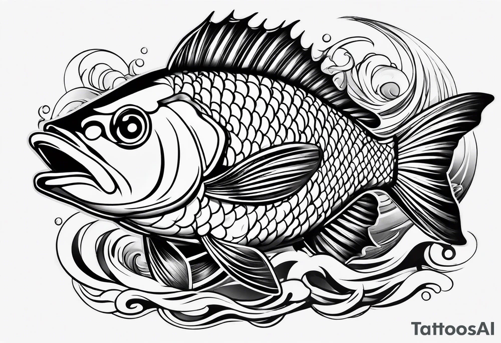 traditional coyfish japanese tattoo idea