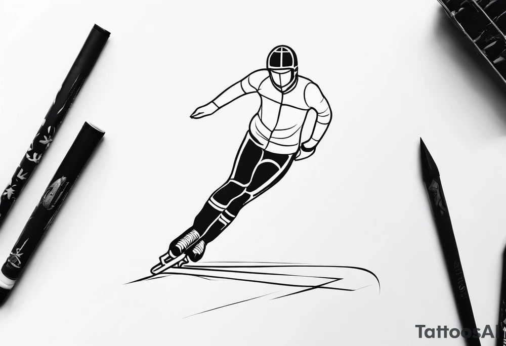 iceskater tattoo idea