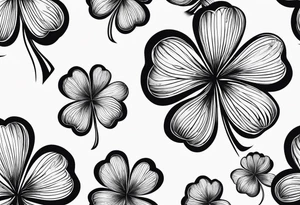 Four leaf clover tattoo idea