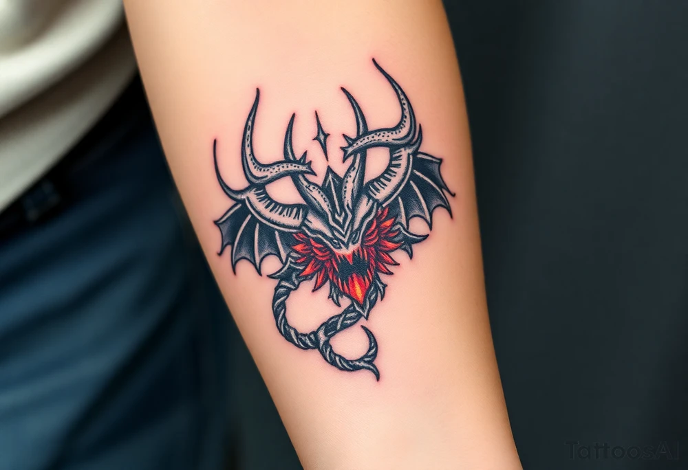 Mehrunes Dagon tattoo idea