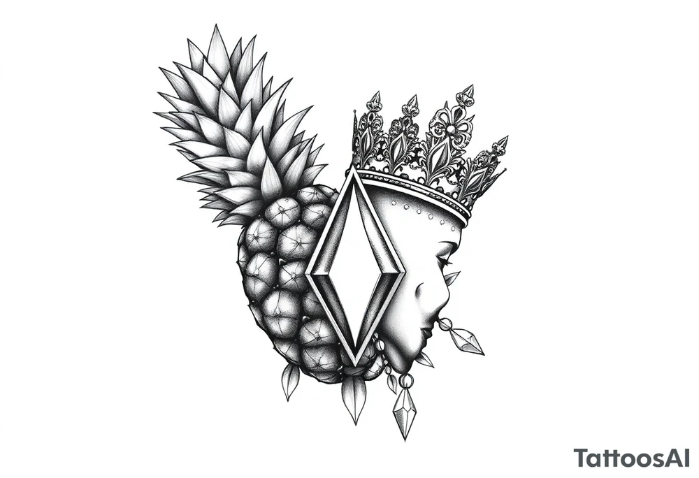 Pineapple,Pubic crown, diamond vagina and anus tattoo idea Pineapple,Pubic crown, diamond vagina and anus tattoo idea