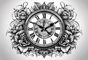 Clock tattoo idea