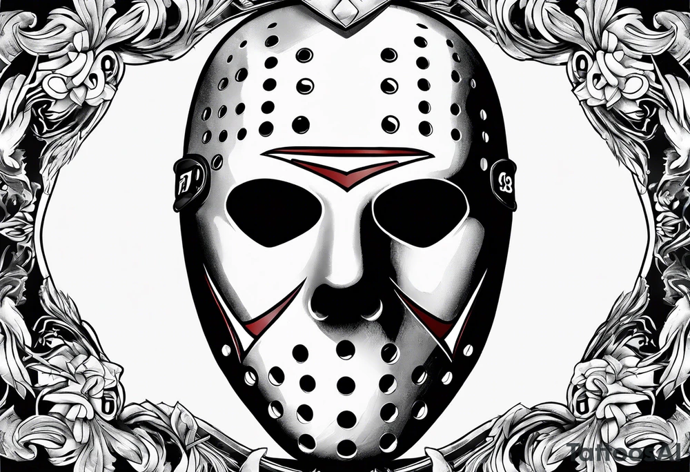 Friday the 13th Jason mask tattoo idea