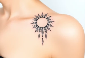 The sun cascading tattoo idea
