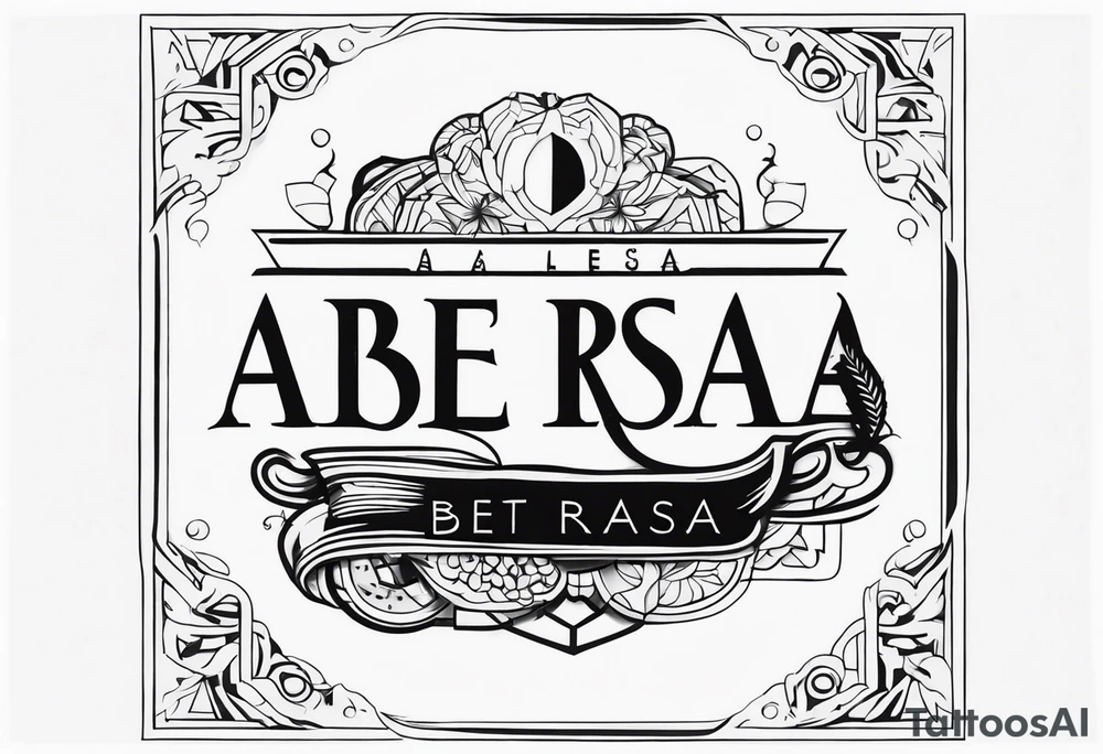 Ale rasa beta rasa tattoo idea