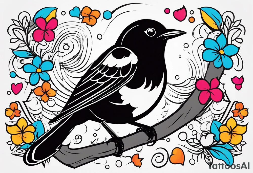 Black birds tattoo idea