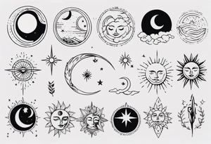 Sonne Mond tattoo idea