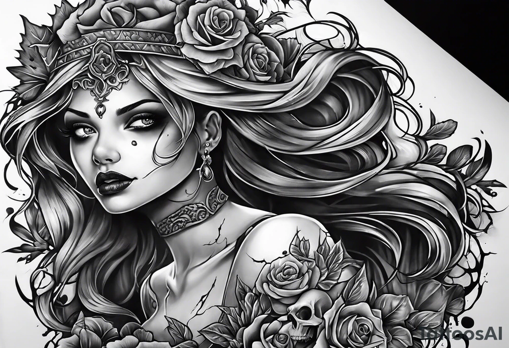 Zombie tattoo idea