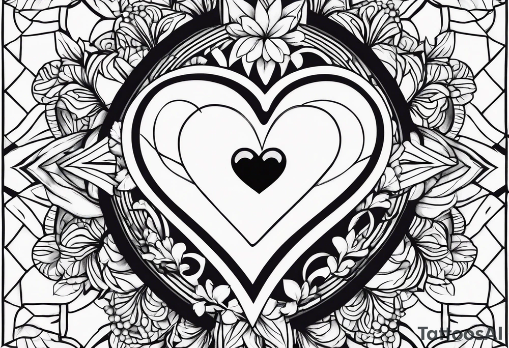 Primrose with heart tattoo idea