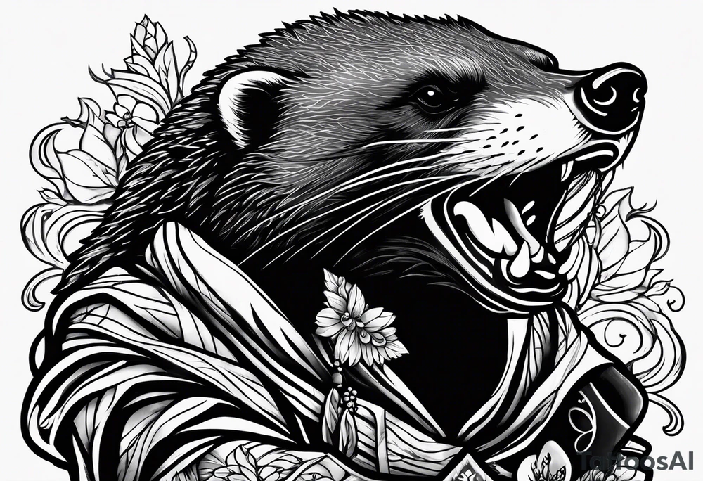 Mc honey badger tattoo idea