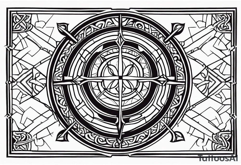 The symbol of Matthias in the bible tattoo idea