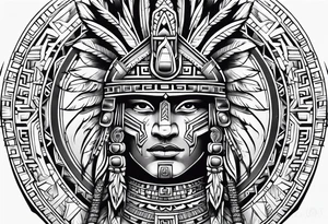 Aztec warrior tattoo idea