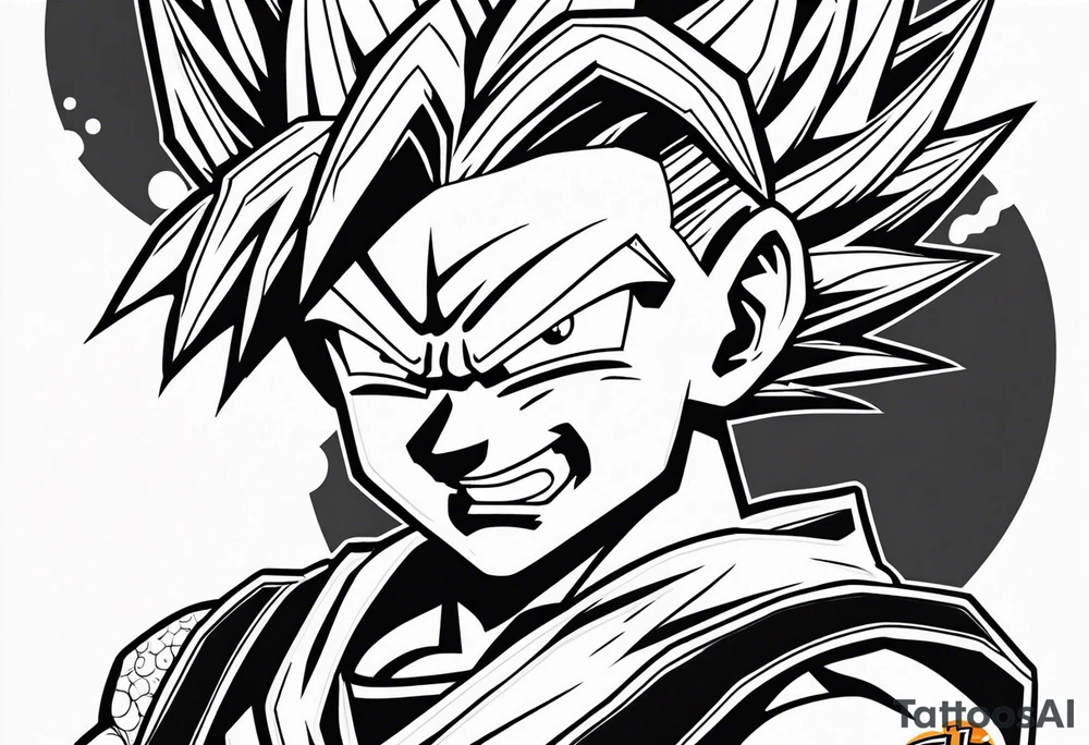 Dragon ball z sleeve tattoo idea