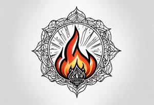 Leuchtturm Spinnennetz Feuer tattoo idea