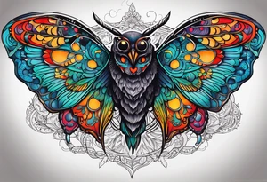 Mothman in action tattoo idea