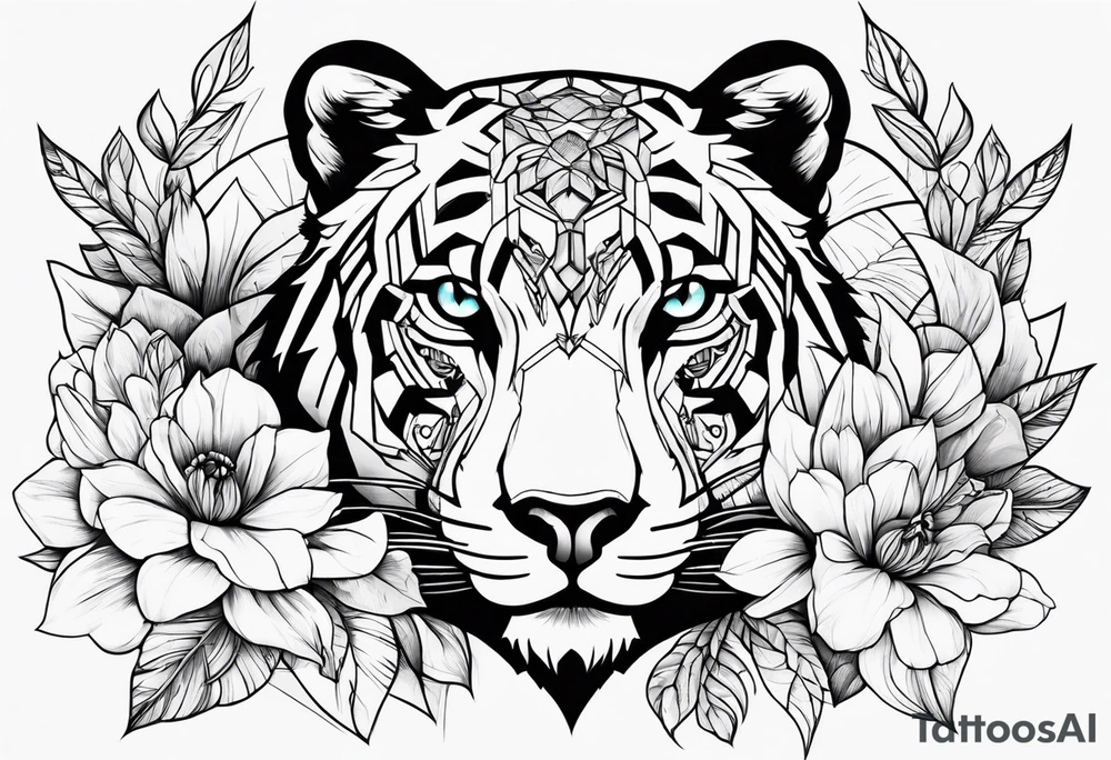 animal, flowers. For remember the death, my dad. and the futur, for being strong tattoo idea