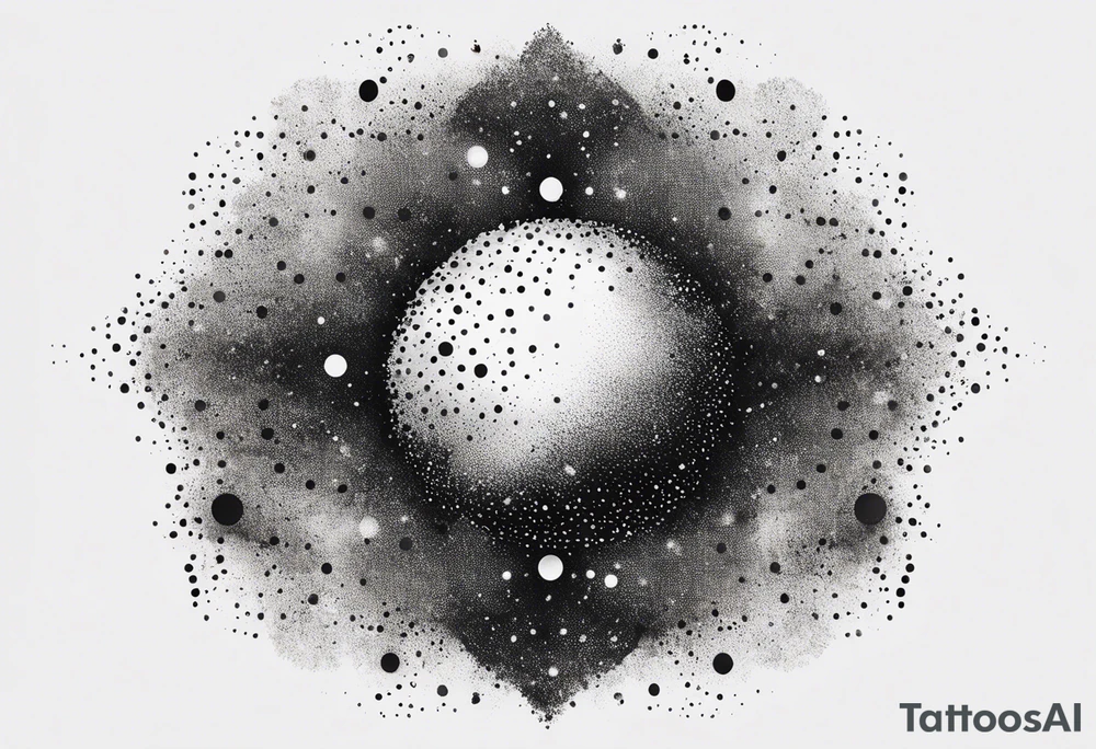 world exploding tattoo idea