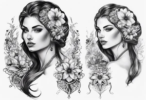Beautiful Ukrainian Woman Back Tattoo tattoo idea
