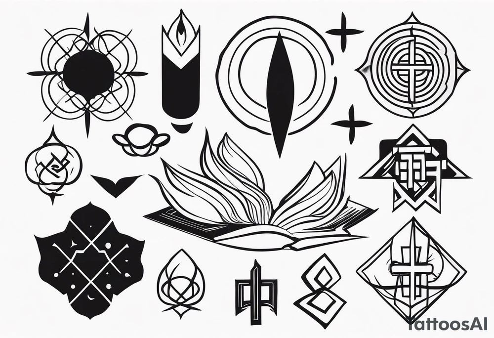 信仰之跃 symbols tattoo idea